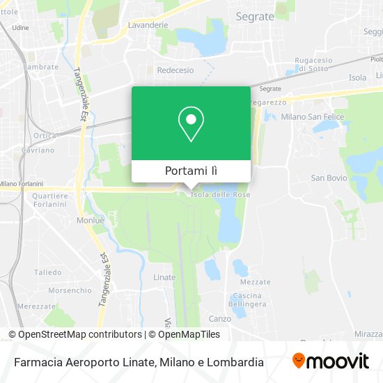 Mappa Farmacia Aeroporto Linate