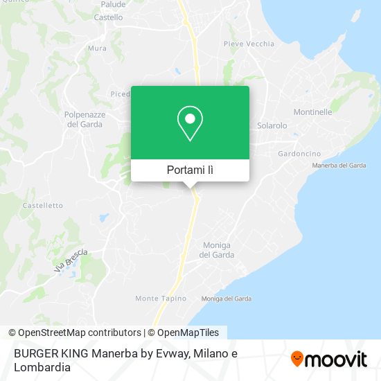 Mappa BURGER KING Manerba by Evway