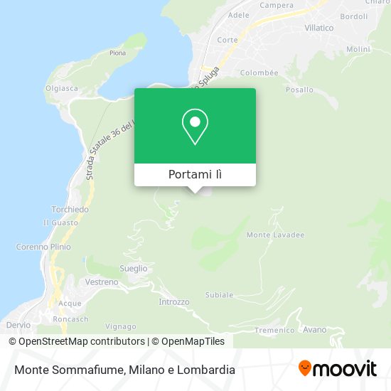 Mappa Monte Sommafiume