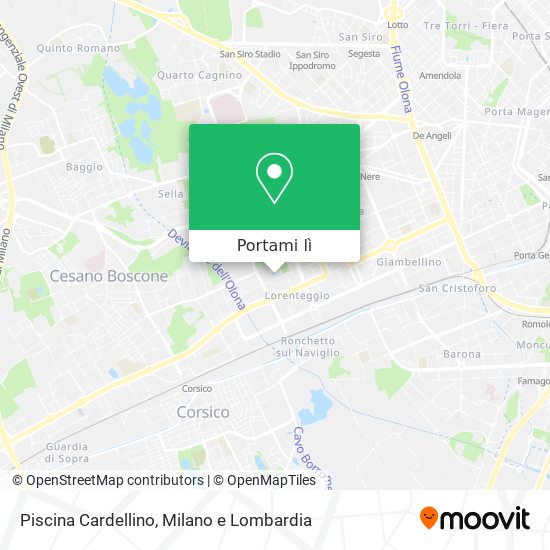 Mappa Piscina Cardellino