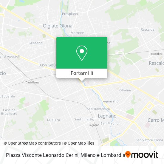 Mappa Piazza Visconte Leonardo Cerini