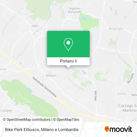 Mappa Bike Park Erbusco