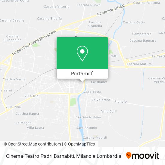 Mappa Cinema-Teatro Padri Barnabiti