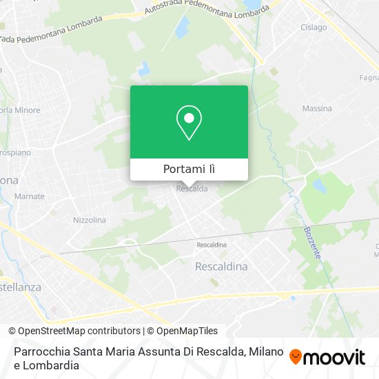 Mappa Parrocchia Santa Maria Assunta Di Rescalda