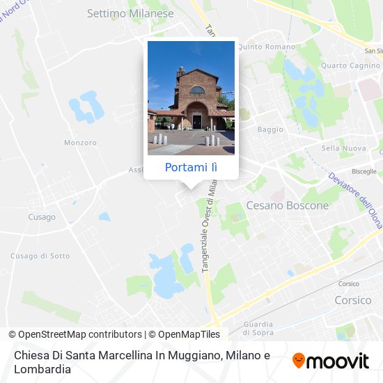 Mappa Chiesa Di Santa Marcellina In Muggiano