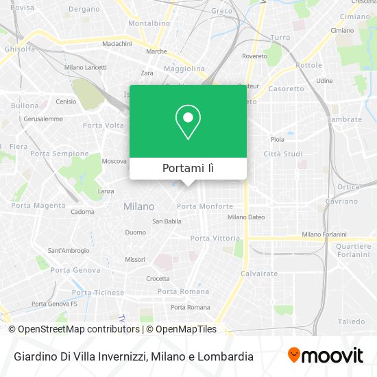 Mappa Giardino Di Villa Invernizzi