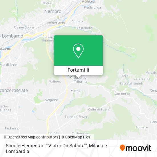 Mappa Scuole Elementari ""Victor Da Sabata""