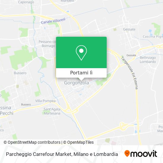 Mappa Parcheggio Carrefour Market