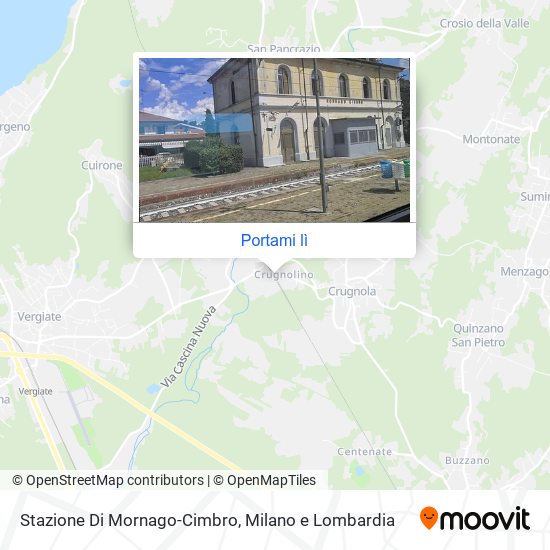 Mappa Stazione Di Mornago-Cimbro