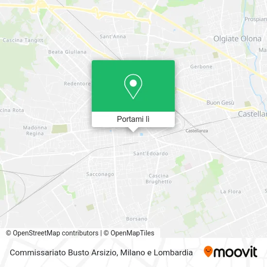 Mappa Commissariato Busto Arsizio