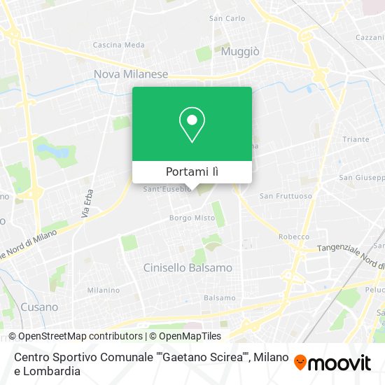 Mappa Centro Sportivo Comunale ""Gaetano Scirea""