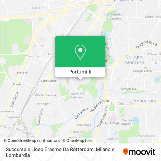 Mappa Succursale Liceo Erasmo Da Rotterdam