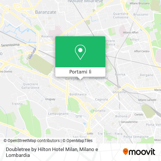 Mappa Doubletree by Hilton Hotel Milan