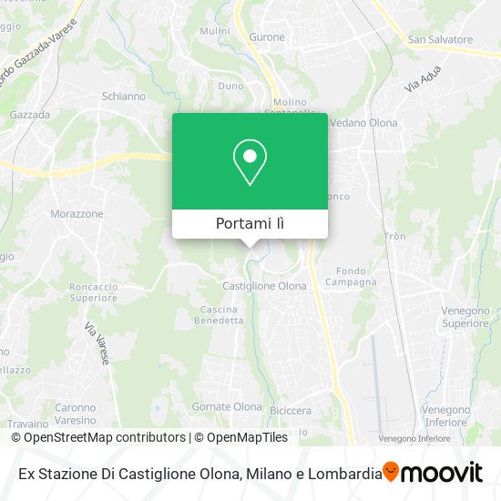 Mappa Ex Stazione Di Castiglione Olona