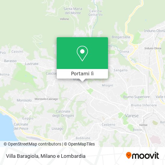 Mappa Villa Baragiola