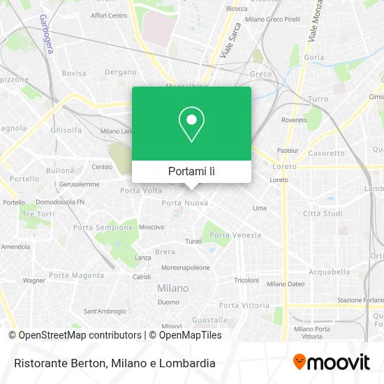 Mappa Ristorante Berton