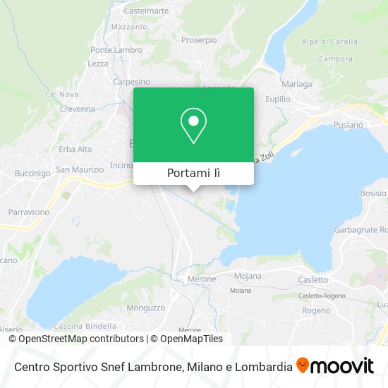 Mappa Centro Sportivo Snef Lambrone