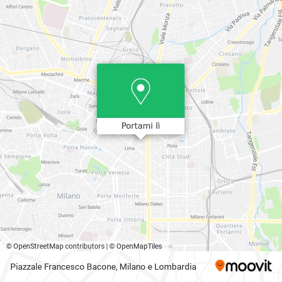 Mappa Piazzale Francesco Bacone