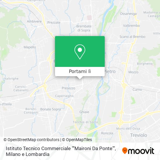 Mappa Istituto Tecnico Commerciale ""Maironi Da Ponte""