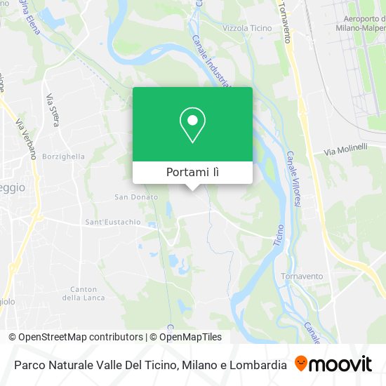 Mappa Parco Naturale Valle Del Ticino