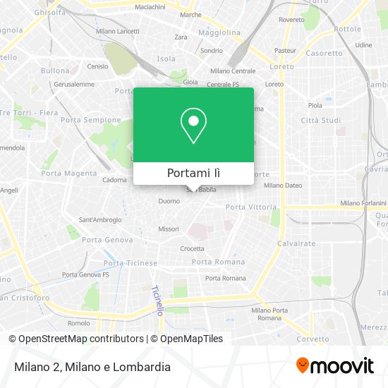 Mappa Milano 2