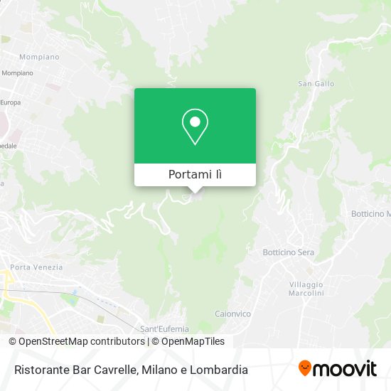 Mappa Ristorante Bar Cavrelle