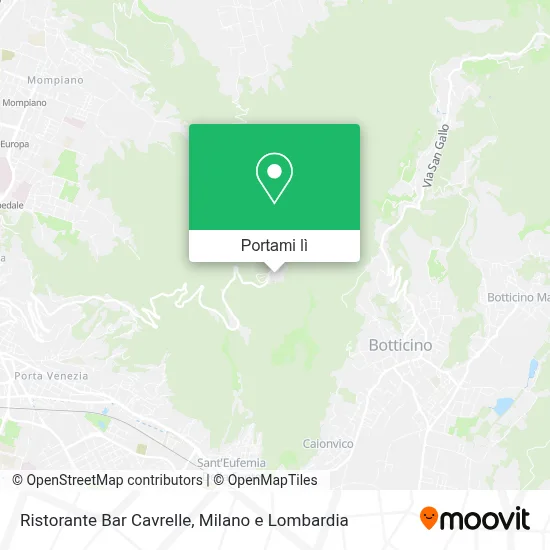 Mappa Ristorante Bar Cavrelle