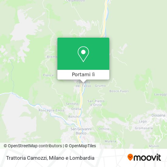 Mappa Trattoria Camozzi