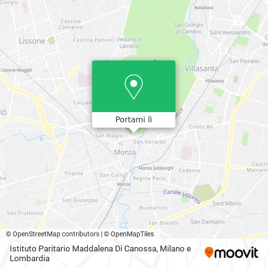 Mappa Istituto Paritario Maddalena Di Canossa