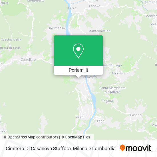 Mappa Cimitero Di Casanova Staffora