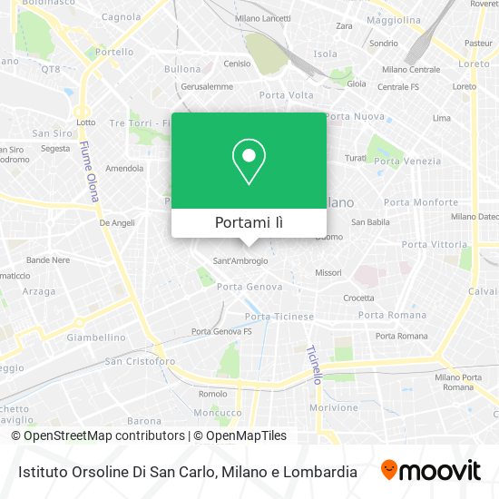 Mappa Istituto Orsoline Di San Carlo