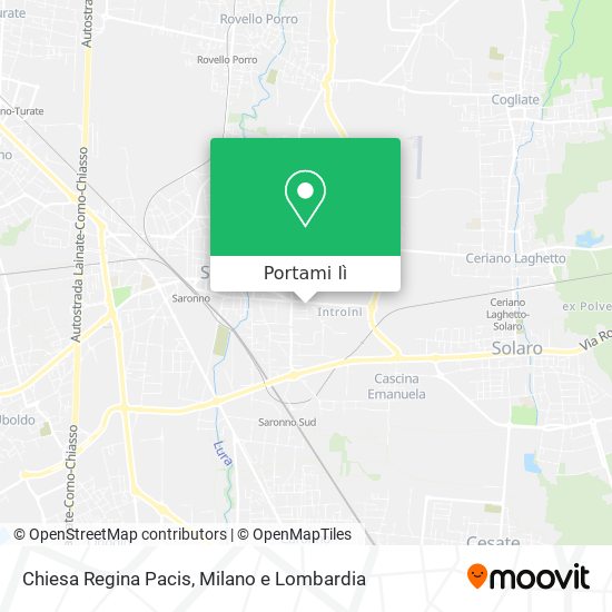 Mappa Chiesa Regina Pacis