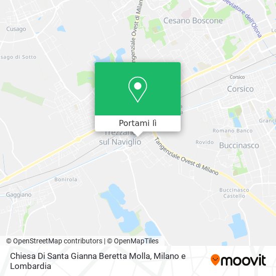 Mappa Chiesa Di Santa Gianna Beretta Molla