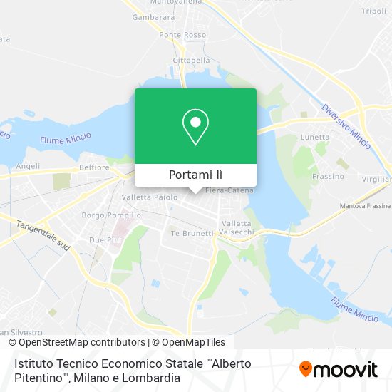 Mappa Istituto Tecnico Economico Statale ""Alberto Pitentino""