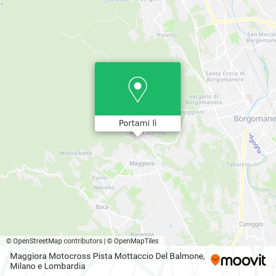 Mappa Maggiora Motocross Pista Mottaccio Del Balmone