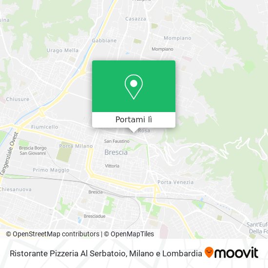 Mappa Ristorante Pizzeria Al Serbatoio