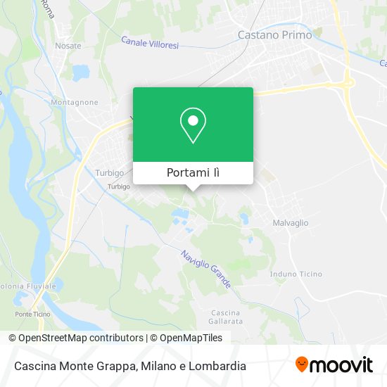 Mappa Cascina Monte Grappa