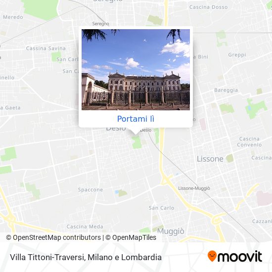 Mappa Villa Tittoni-Traversi