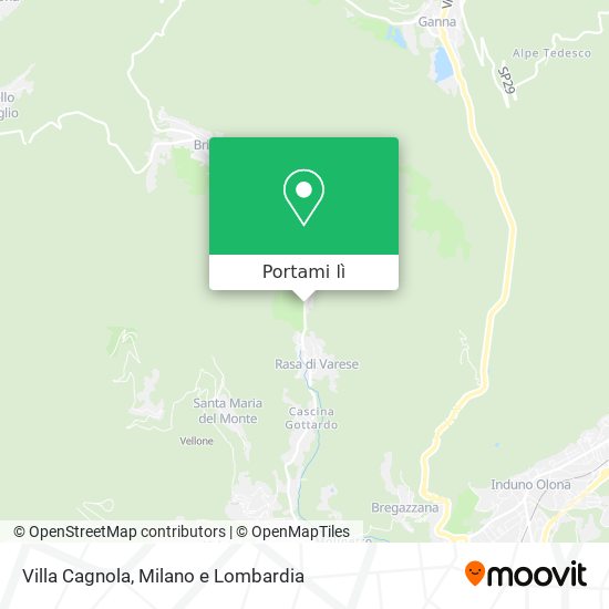 Mappa Villa Cagnola