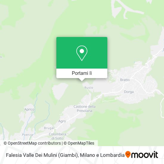Mappa Falesia Valle Dei Mulini (Giambi)