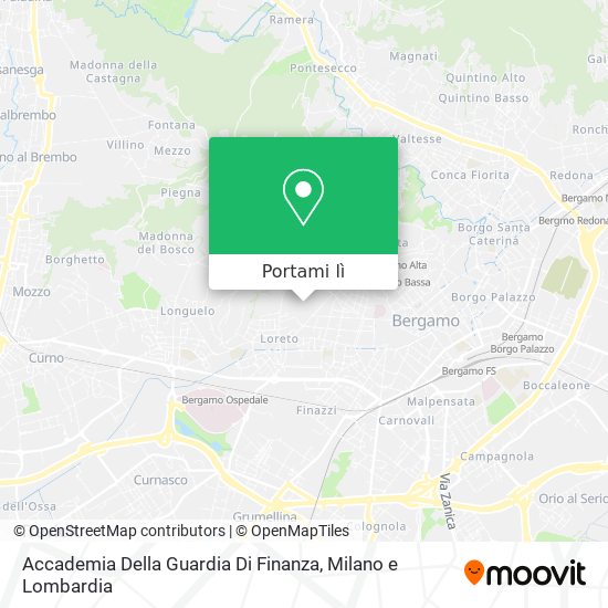 Mappa Accademia Della Guardia Di Finanza