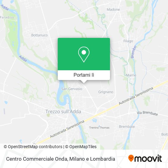 Mappa Centro Commerciale Onda
