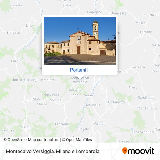 Mappa Montecalvo Versiggia
