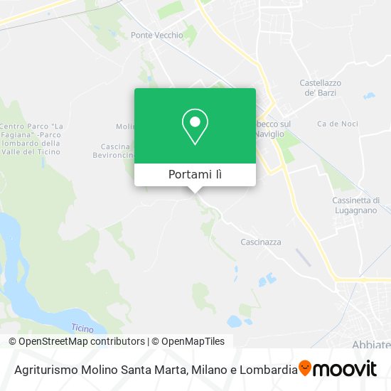 Mappa Agriturismo Molino Santa Marta