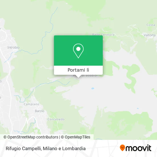 Mappa Rifugio Campelli