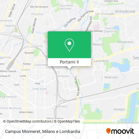 Mappa Campus Monneret
