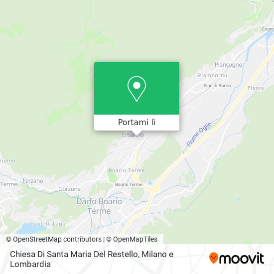 Mappa Chiesa Di Santa Maria Del Restello
