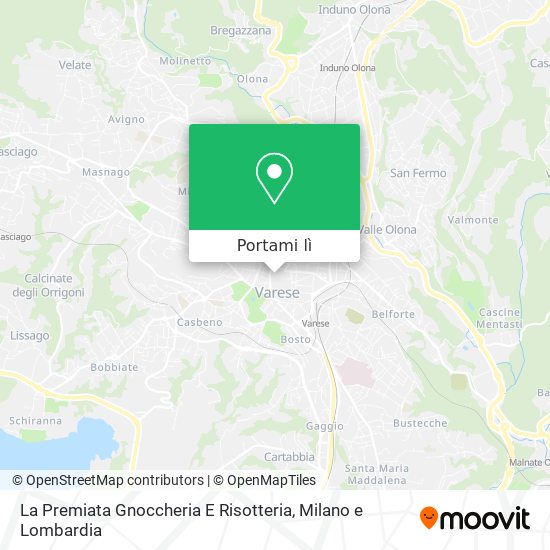 Mappa La Premiata Gnoccheria E Risotteria