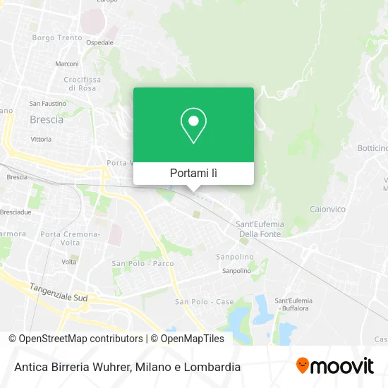 Mappa Antica Birreria Wuhrer