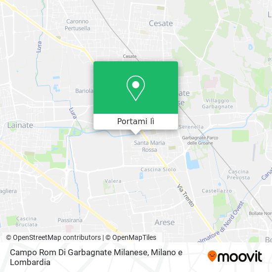 Mappa Campo Rom Di Garbagnate Milanese